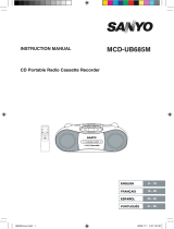 Sanyo MCD-UB685M Manual do usuário
