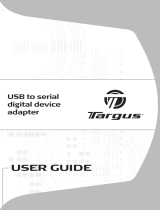 Targus USB to Serial Digital Device Adapter Manual do usuário