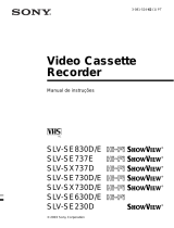 Sony SLV-SE630E Instruções de operação