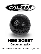 Caliber HSG305BT/W Manual do proprietário