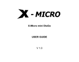 X-Micro mini DisGo Manual do usuário