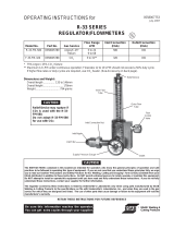 ESAB R-33 Series Regulator/Flowmeters Manual do usuário