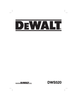 DeWalt DWS 520 Manual do proprietário