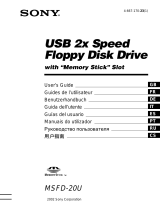 Sony MSFD-20U Manual do proprietário