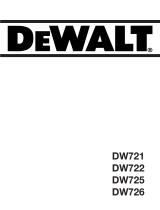 DeWalt DW722 Manual do proprietário