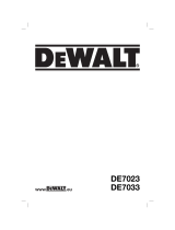 DeWalt DE7033 Manual do usuário