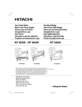 Hitachi NT65GS - 2-1-2" 16 Gauge Gas Powered Straight Finish Nailer Manual do proprietário
