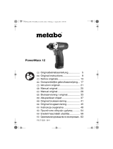 Metabo POWERMAXX12 Manual do proprietário