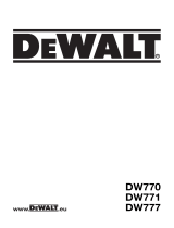 DeWalt DW771 T 2 Manual do proprietário