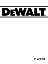 DeWalt DW733 T 1A Manual do proprietário