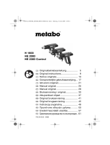 Metabo H 1600 Heissluftpistole Manual do proprietário
