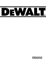 DeWalt DE6252 Manual do usuário