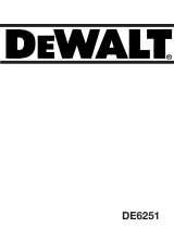 DeWalt DE6251 Manual do usuário