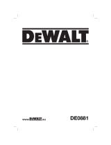 DeWalt DE0881 Manual do usuário