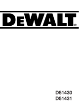DeWalt D51430 Manual do proprietário