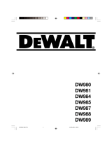 DeWalt DW984 Manual do proprietário