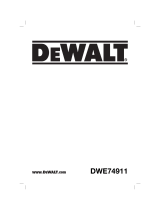 DeWalt DWE74911 Manual do usuário