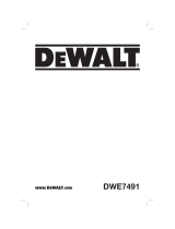 DeWalt DWE7491 Manual do usuário