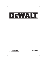 DeWalt DC500 T 2 Manual do usuário
