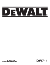 DeWalt DW711 T 5 Manual do proprietário
