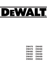 DeWalt DW852 Manual do proprietário