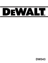 DeWalt DW543 T 3 Manual do usuário