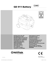 Nilfisk GD 911 Battery Manual do proprietário