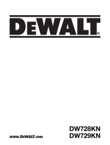 DeWalt DW728KN Manual do usuário
