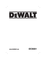 DeWalt DCS551 Manual do usuário