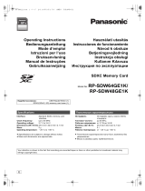 Panasonic RPSDW48GE1K Instruções de operação
