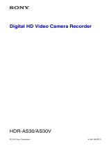 Sony HDR-AS30VD Manual do usuário