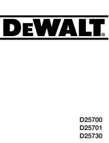 DeWalt D25730K Manual do usuário