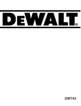 DeWalt DW743 T 4 Manual do proprietário