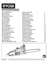 Ryobi RCS18352C Manual do proprietário