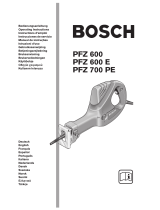 Bosch PFZ 600 Manual do proprietário