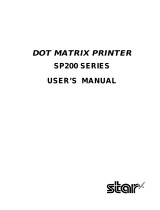 Star Micronics SP200 Series Manual do usuário