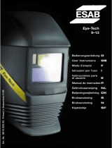 ESAB Eye Tech 9-13 Head protection Manual do usuário