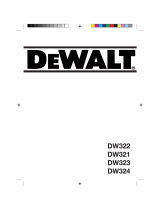 DeWalt DW321 Manual do usuário