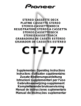 Pioneer CT-L77 Manual do usuário