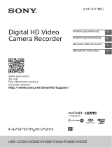 Sony HDR-CX330 Manual do proprietário
