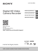 Sony HDR-PJ270E Manual do proprietário