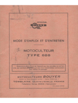 BOUYER MOTOCULTEUR 888 Manual do proprietário
