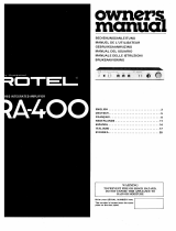 Rotel RA-400 Manual do proprietário
