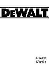 DeWalt dw 431 Manual do proprietário