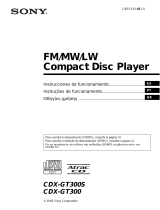 Sony CDX-GT300S Instruções de operação