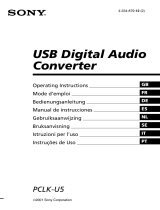 Sony PCLK-U5 Manual do usuário