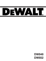 DeWalt DW852 T 1 Manual do proprietário