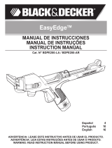 Black & Decker EasyEdge BDPE200-AR Manual do usuário