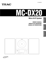 TEAC MC-DX20B Manual do proprietário