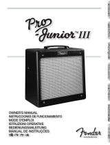 Fender Pro Junior III Manual do proprietário